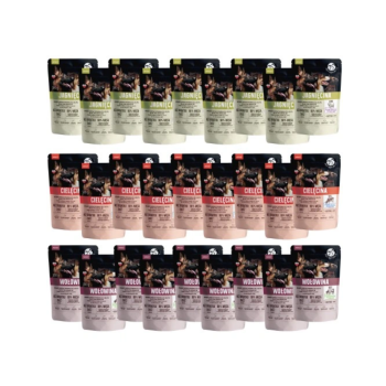 Pet Republic karma mokra dla psów siekane mięso w sosie bez zbóż MIX 27x500g